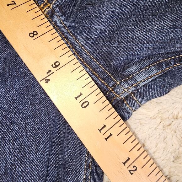 Men's Wrangler Straight Fit Rugged Denim Jeans Dark Wash 32x30 - Picture 9 of 11